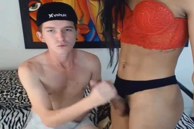 Jocelyne Sucks Transsexual Sucking Dick Webcam Shemale Dicksucking